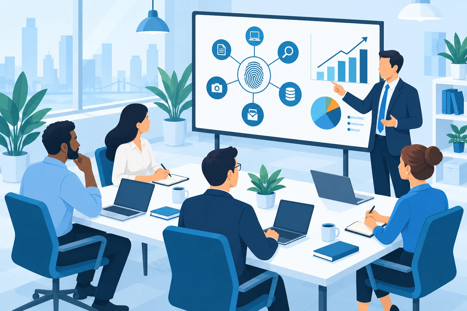 Professional Training — cartoon illustration