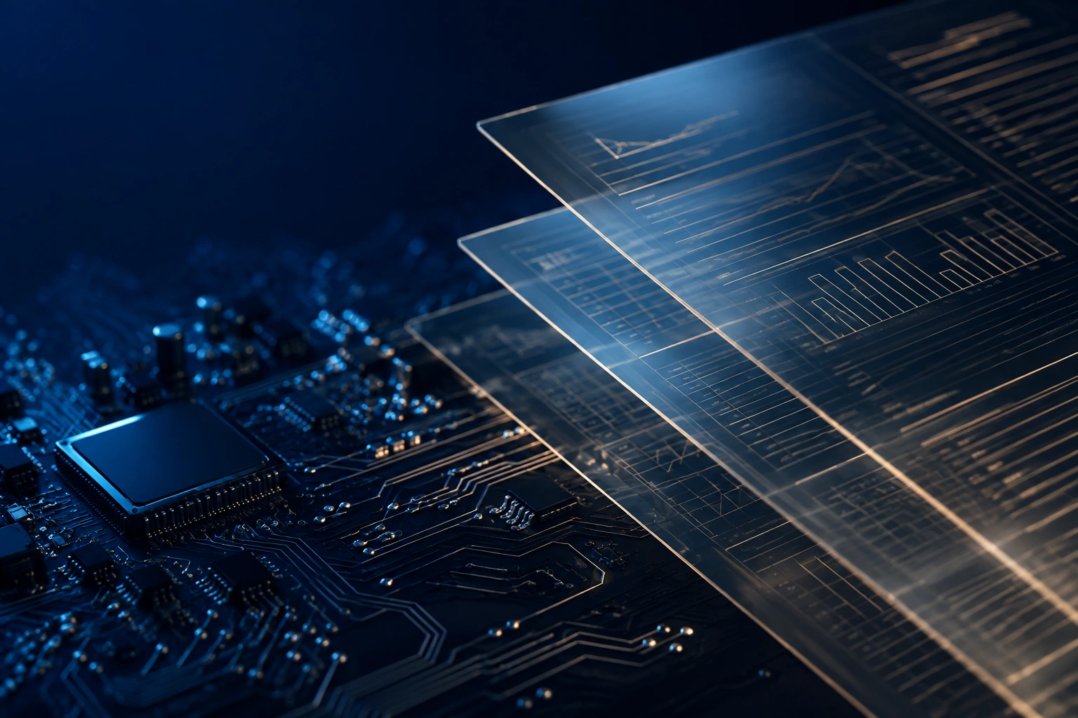 Digital circuitry and layered financial analytics